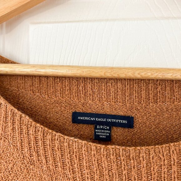 American Eagle Whoa So Soft Tan Crewneck Sweater Women’s Size Small - Picture 4 of 8